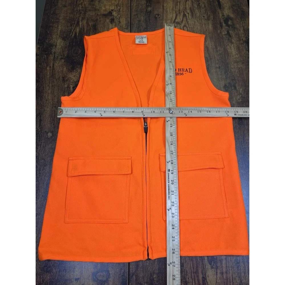 RedHead Blaze Orange Shooting Hunting Vest Men's Size L Full Zip Front Pockets
